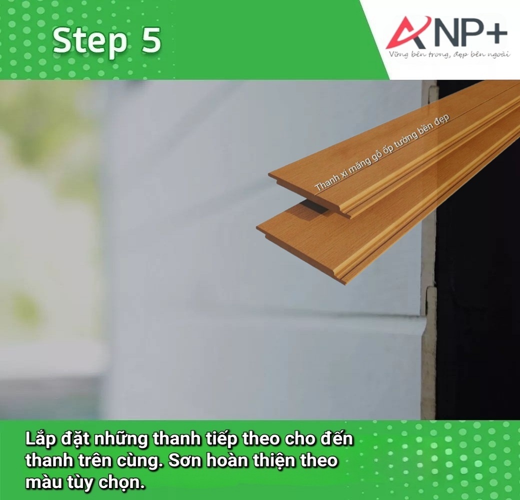 Gỗ ốp tường trang trí ngoài trời bền đẹp ANP