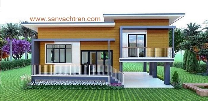 Mẫu nhà lắp ghép 20m2 dạng Bungalow