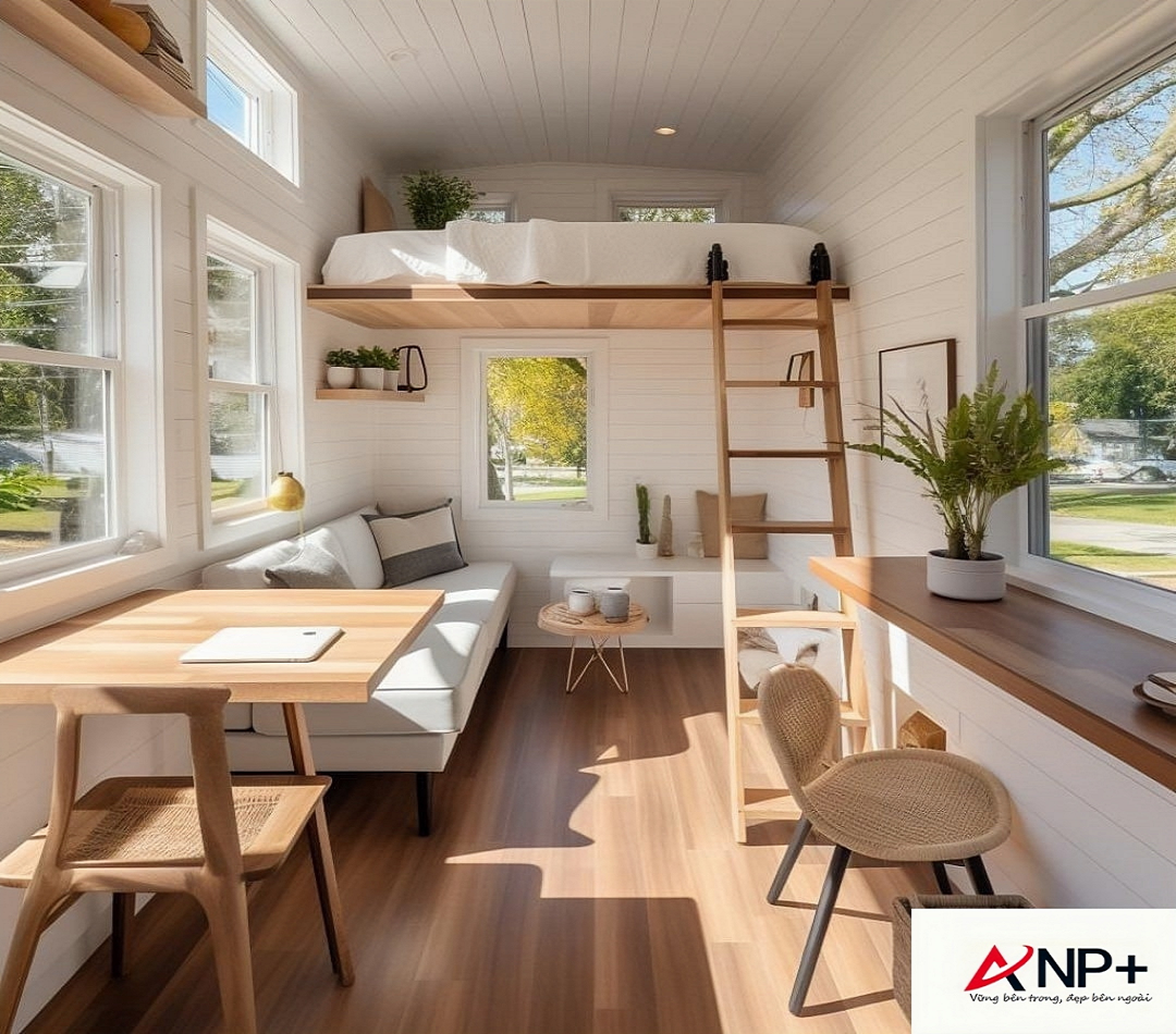 thiết kế thi công nội thất nhà ở tiết kiệm chi phí ANP+